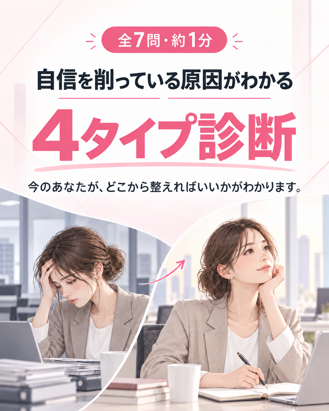 自信を削っている原因がわかる 4タイプ診断